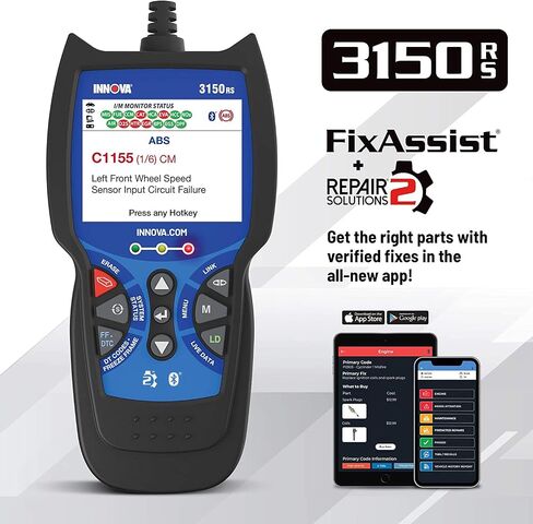 Innova 3150RS OBD2 Scanner / Car Code Reader with ABS, SRS, Live Data, and Service Light Reset in Saudi Arabia