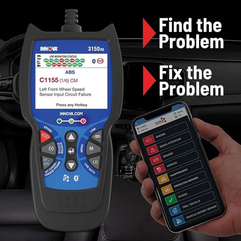 Innova 3150RS OBD2 Scanner / Car Code Reader with ABS, SRS, Live Data, and Service Light Reset in Saudi Arabia