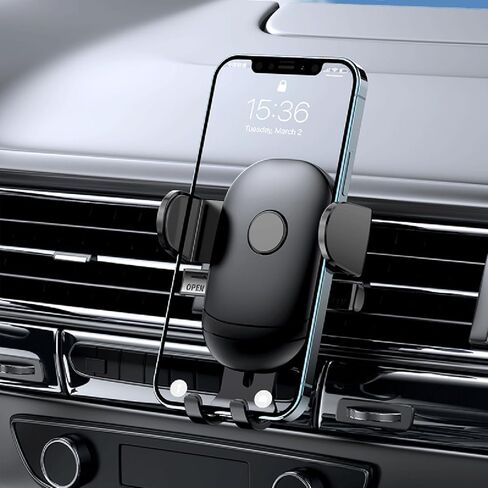 حامل هاتف للسيارة [حافظات هاتف سميكة صديقة] حامل هاتف للسيارة [حاملات هواتف مطورة] حامل هاتف خلوي بمشبك تنفيس الهواء مناسب لهاتف iPhone Android الذكي والهواتف المحمولة وحوامل السيارات العالمية in Kuwait
