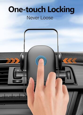 حامل هاتف للسيارة [حافظات هاتف سميكة صديقة] حامل هاتف للسيارة [حاملات هواتف مطورة] حامل هاتف خلوي بمشبك تنفيس الهواء مناسب لهاتف iPhone Android الذكي والهواتف المحمولة وحوامل السيارات العالمية in Kuwait