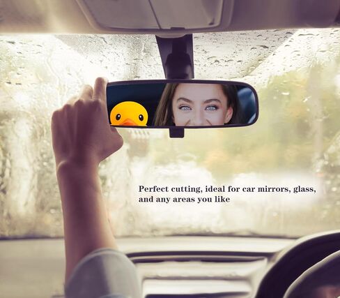 LUAATT بطة Peeker مرآة الرؤية الخلفية/ملصق الزجاج الأمامي، 2 قطعة ملصق مرآة سيارة بطة لطيف الفينيل نافذة الشاحنة ملصق in Saudi Arabia