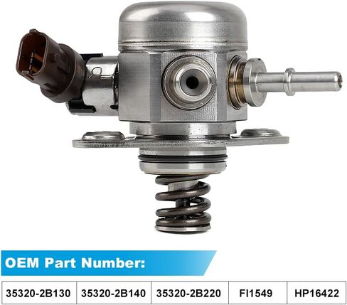 CNSPEED 35320-2B220 High Pressure Fuel Pump Mechanical Fuel Oil Pump Compatible with 12-17 Hyundai Veloster/Accent, 12-16 Kia Soul/Rio/Forte 1.6L Replaces OE 35320-2B220, 35320-2B140, 353202B130 in Kuwait