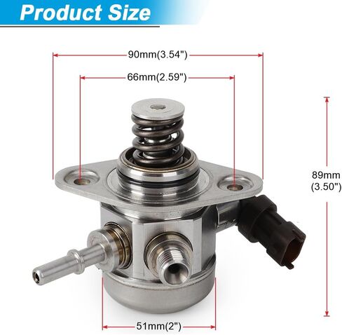 CNSPEED 35320-2B220 High Pressure Fuel Pump Mechanical Fuel Oil Pump Compatible with 12-17 Hyundai Veloster/Accent, 12-16 Kia Soul/Rio/Forte 1.6L Replaces OE 35320-2B220, 35320-2B140, 353202B130 in Kuwait