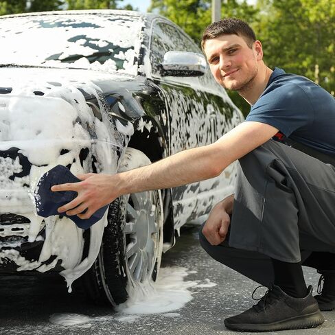 Ultra Black Foam Sponge by TAKAVU, Cross-Cut Design & Ergonomic Shape, Perfect for Both Rinseless & Soap Washes, for Car Detailing & Washing in Saudi Arabia