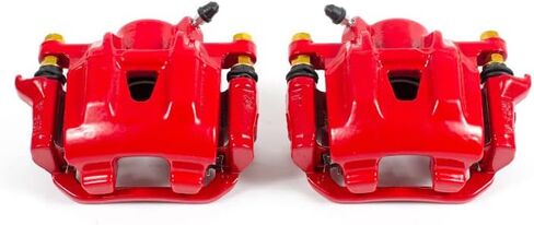 Power Stop Rear S2872 Pair of High-Temp Red Powder Coated Calipers in Saudi Arabia