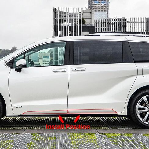 Beautost Fit for Toyota 2021 2022 2023 Sienna Body Side Door Molding Guard Cover Trim in Saudi Arabia