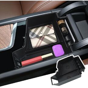 2023 2024 XC60 XC90 S90 V90 Center Console Organizer for 2018-2023 2024 Volvo XC60 V60 S60 S90 V90 XC90 Insert Armrest Storage Box Tray,2022 XC60 Accessories Glove Pallet Organizer (Black-Trim)