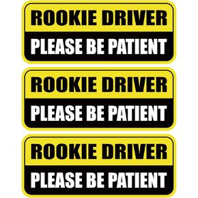 مغناطيس سيارة GEEKBEAR Rookie Driver (3 عبوات) - شكل مستطيل، 8.7 × 3.6 بوصة (كحلي/أزرق) in Kuwait