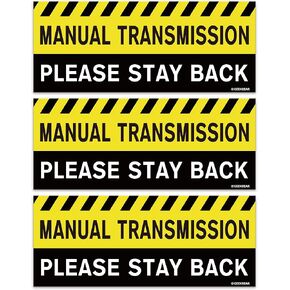 GEEKBEAR Manual Transmission Car Magnet (Blue, 1 Pack) - 8.7 x 3.5 in