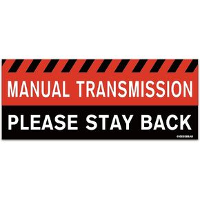 GEEKBEAR Manual Transmission Car Magnet (Blue, 1 Pack) - 8.7 x 3.5 in in Saudi Arabia