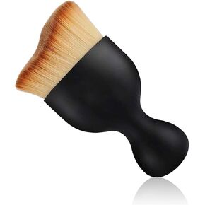 Car Interior Detailing Brush, Auto Soft Hair Cleaning Brushes, Curved Dirt Dust Collectors, Removal Tool for Dashboard Air Conditioner Vents Leather Computer, Scratch Free (Brown) in Saudi Arabia