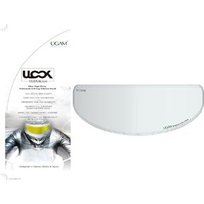 تقنية ULOOK Nano Antifog، قناع خوذة دراجة نارية عالمي كامل الوجه، وضوح عالٍ للغاية (مسطح، فائق الوضوح) in Kuwait