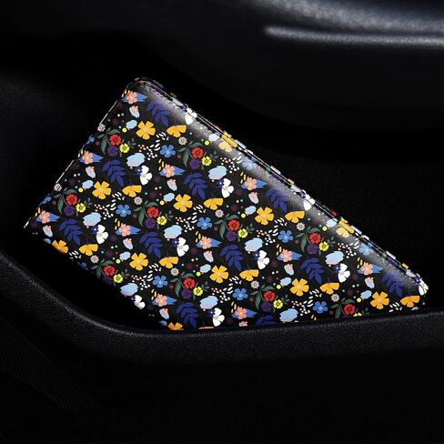 YIXONER Car Registration and Insurance Card Holder, Car Document Holder, Insurance and Registration Holder with Magnetic Closure, Glove Box Organizer, Golden In Blue in Kuwait