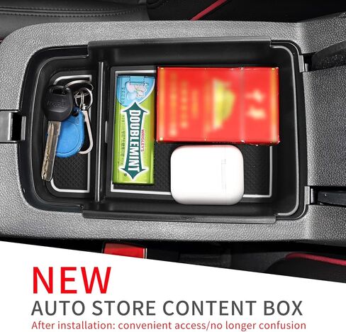 2024 2025 Trax Center Console Organizer Tray, for Chevy Trax 2024 2025 Accessories Armrest Storage Box Insert, for 2024 2025 Buick Envista/Buick Encore GX Storage Organizer Tray ABS (black) in Kuwait