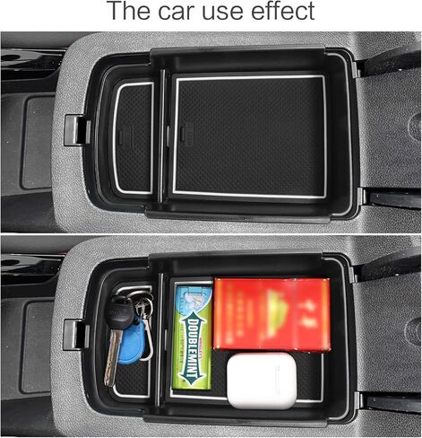 2024 2025 Trax Center Console Organizer Tray, for Chevy Trax 2024 2025 Accessories Armrest Storage Box Insert, for 2024 2025 Buick Envista/Buick Encore GX Storage Organizer Tray ABS (black) in Kuwait