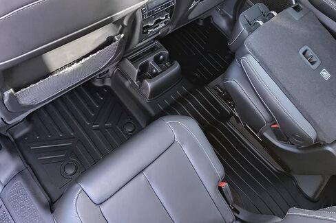 SMARTLINER All Weather Custom Fit Black 3 Row & Cargo Liner Behind The 3rd Row Floor Mat Liner Set Compatible with 2021-2023 Jeep Grand Cherokee L with 2nd Bucket Seats Without Center Console in Saudi Arabia