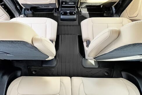 SMARTLINER All Weather Custom Fit Black 3 Row & Cargo Liner Behind The 3rd Row Floor Mat Liner Set Compatible with 2021-2023 Jeep Grand Cherokee L with 2nd Bucket Seats Without Center Console in Saudi Arabia