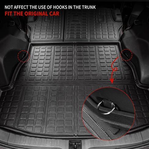 سجادات أرضية Thinzyou متوافقة مع 2019-2023 Toyota RAV4 Cargo Liner Trunk Mat TPE جميع الأحوال الجوية غطاء المقعد الخلفي حامي Rav4 2022 الملحقات (2019-2023، سجادات مسند الظهر + سجادة الصندوق الخلفي + سجادات الأرضية) in Kuwait