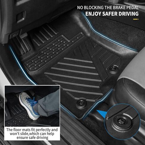 غطاء المقعد الخلفي Dattumar متوافق مع 2010-2023 Toyota 4 Runner 7 Seat Cargo Liner Trunk Mat TPE جميع الأحوال الجوية غطاء المقعد الخلفي حامي 2022 4Runner 7-Seater Accessories (الصف الثاني مسند الظهر الحصير) in Kuwait