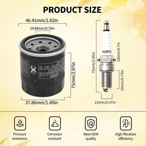 TIANYAN 5UG-E4451-00 FS-923 فلتر الهواء 5GH134400000 فلتر الزيت شرارة التوصيل أطقم لياماها الكركدن 660 YXR660 2004-2006 الكركدن 450 YXR450 2006-2009 in Saudi Arabia
