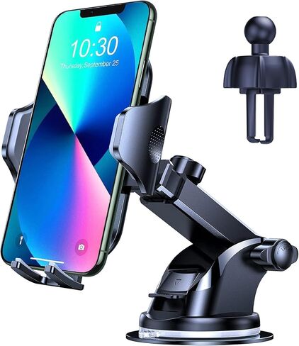 حامل هاتف السيارة - حامل هاتف السيارة ذو الذراع الطويلة 4 في 1، مناسب للوحة قيادة السيارة/الزجاج الأمامي/فتحة التهوية، حامل هاتف السيارة، حامل هاتف السيارة متوافق مع جميع الهواتف الذكية والسيارات in Kuwait