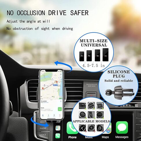 حامل هاتف السيارة - حامل هاتف السيارة ذو الذراع الطويلة 4 في 1، مناسب للوحة قيادة السيارة/الزجاج الأمامي/فتحة التهوية، حامل هاتف السيارة، حامل هاتف السيارة متوافق مع جميع الهواتف الذكية والسيارات in Kuwait