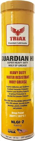 TRIAX Guardian Heavy Duty Grease with Moly, True Multi Purpose, Wheel Bearings, Shock Loaded Components, Extremely Tacky, Zero Separation (10 Pack - 14 Ounce Tubes) in Saudi Arabia
