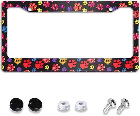 License Plate Frame Abstract Leopard Print Hearts License Plate Frames Decorative Metal Personalize Front Car Tag Frames Aluminum License Plate Holder for Standard Us Canada 6 x 12 Inch in Kuwait