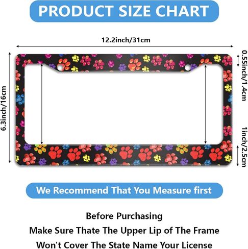 License Plate Frame Abstract Leopard Print Hearts License Plate Frames Decorative Metal Personalize Front Car Tag Frames Aluminum License Plate Holder for Standard Us Canada 6 x 12 Inch in Kuwait