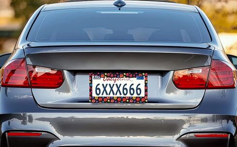 License Plate Frame Abstract Leopard Print Hearts License Plate Frames Decorative Metal Personalize Front Car Tag Frames Aluminum License Plate Holder for Standard Us Canada 6 x 12 Inch in Kuwait