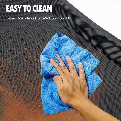7BRU 5PCS Floor Mat & Cargo Liner Compatible for Tesla Model S 2021+ Long Range & Plaid All-Weather Anti-Slip XPE Full Set in Saudi Arabia