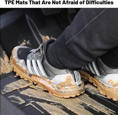 VITALNOS سجادة أرضية مناسبة لجميع الأحوال الجوية وبطانة شحن تناسب Honda CR-V 2017-2022 (ليست للهجين)، سجادة أرضية Honda CR V وسجادة صندوق السيارة مناسبة خصيصًا لملحقات Honda CRV 2017 2018 2019 2020 2021 2022 in Kuwait