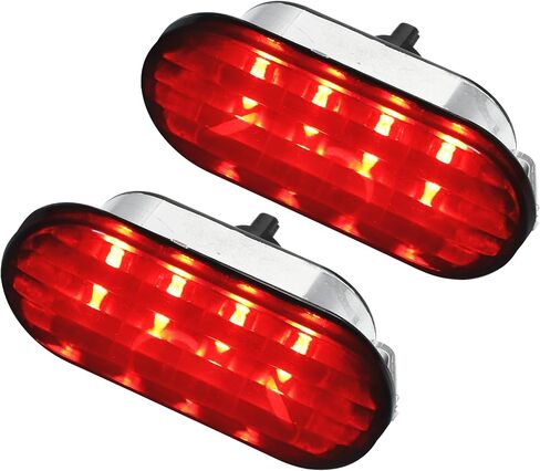 X AUTOHAUX Pair LED Side Marker Turn Signal Lights Assembly Smoked for VW MK4 Golf Jetta GTI R32 Passat B5 Red Front Side Marker Lamp in Saudi Arabia