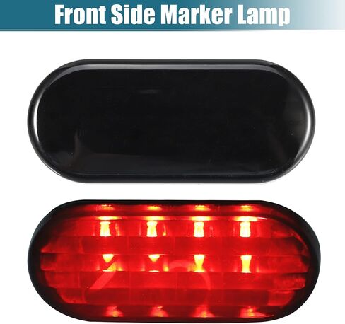 X AUTOHAUX Pair LED Side Marker Turn Signal Lights Assembly Smoked for VW MK4 Golf Jetta GTI R32 Passat B5 Red Front Side Marker Lamp in Saudi Arabia