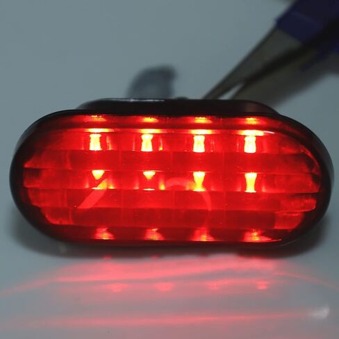 X AUTOHAUX Pair LED Side Marker Turn Signal Lights Assembly Smoked for VW MK4 Golf Jetta GTI R32 Passat B5 Red Front Side Marker Lamp in Saudi Arabia