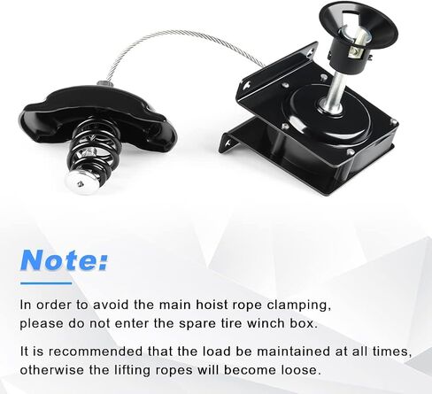 WMPHE Spare Tire Hoist Winch Carrier Holder Compatible with 2000 2001 2002 2003 2004 2005 2006 Toyota Tundra 3.4L 4.0L 4.7L Replacement for 924-529 519000C060 in Saudi Arabia