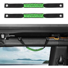 Linskip 2 حزمة من مقابض القضبان الدوارة المتوافقة مع Ford Bronco 2021 2022 2023، مقبض مقبض Bronco Paracord، ملحقات Bronco الداخلية (2/4 باب، Badlands Dozer أصفر) in Kuwait