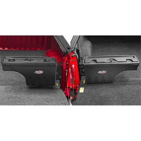 صندوق تخزين سرير الشاحنة UnderCover SwingCase | SC302P | يناسب 2019 - 2023 دودج رام 1500/2500 جانب الركاب، أسود