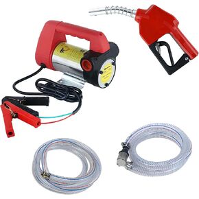 مضخة نقل 12 فولت، مضخة نقل ديزل، مضخة نقل وقود 12 فولت مع مجموعة فوهة وقود اوتوماتيكية، مضخة سائل محمولة للديزل والزيت والكيروسين والمزيد in Kuwait