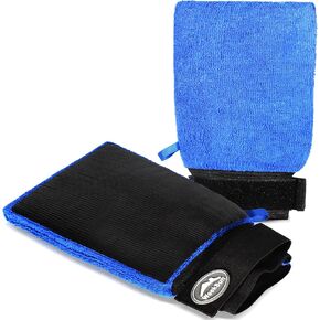 2 Pack Clay Mitt, WEEKSUN Clay Mitt For Car Detailing With Elastic Strap Veicer0, Clay Bars Auto Detailing Mitt, Scratch-free Safe Clay Eraser Mitt for Car Detailing Cars Paint Polishing Clay Bar Tool