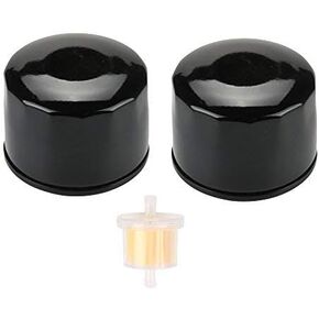 Harbot (Pack of 2) 49065-7007 Oil Filter with Fuel Filter for Kawasaki FX600V FR691V FR730V FR651V FR541V FR600V FX600V FS730 FX600v FS451V FS481V FS691V FS651V 4 Cycle Engine in Kuwait