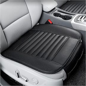 8sanlione Leather Car Seat Cover, Car Front Seat Cushion/Protector, Breathable Comfort Automotive Seat Cover, Compatible with Most Cars, Vehicles, SUVs, Car Interior Accessories for Men Women (Beige) in Saudi Arabia
