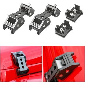 STANVEE Aluminum Hood Latches, Hood Catch Kit Compatible with Jeep Wrangler JK JKU 2007-2018 & Jeep Wrangler JL JLU Gladiator JT 2007-2021, No Drilling Required (Pink) in Saudi Arabia