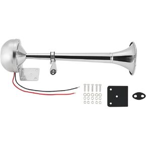 weyleity Boat Horn Waterproof Stainless Steel Single Trumpet, Electric Horn for 12v Boats Ship Sailboat Yacht Off-Road Vehicle Truck SUV RV Vans Touring Car in Saudi Arabia