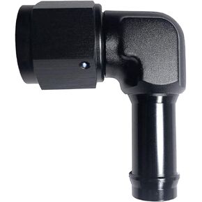 6AN Female to 3/8 Hose Barb Fuel Fittings 90 Degree Aluminum AN6 to 3/8 inch Oil Line Pipe Adapter Black Anodized in Saudi Arabia