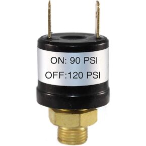 COMPSTUDIO 90-120 PSI ضاغط الهواء مفتاح التحكم في الضغط صمام القرن 1/8 ''12 فولت/24 فولت 1/8 بوصة in Kuwait