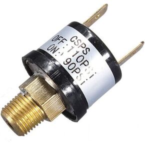 COMPSTUDIO 90-120 PSI Air Compressor Pressure Control Switch Valve Horn 1/8'' 12V/24V 1/8inch