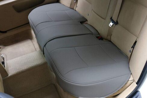 Luxury PU Leather Car Seat Cover Protector Front Car Seat Cover Seat Bottom Cover Single Seat Cover-Compatible with 90% Vehicles (Width 20.8× Deep21 × Thick 0.2 inch) (Beige) in Kuwait