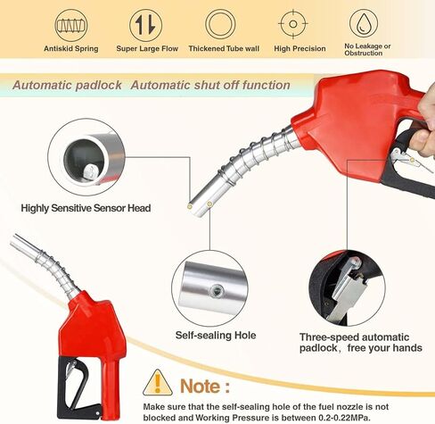 مضخة نقل 12 فولت، مضخة نقل ديزل، مضخة نقل وقود 12 فولت مع مجموعة فوهة وقود اوتوماتيكية، مضخة سائل محمولة للديزل والزيت والكيروسين والمزيد in Kuwait