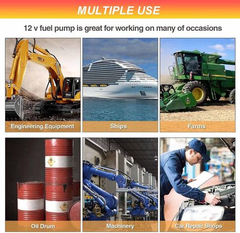 مضخة نقل 12 فولت، مضخة نقل ديزل، مضخة نقل وقود 12 فولت مع مجموعة فوهة وقود اوتوماتيكية، مضخة سائل محمولة للديزل والزيت والكيروسين والمزيد in Kuwait